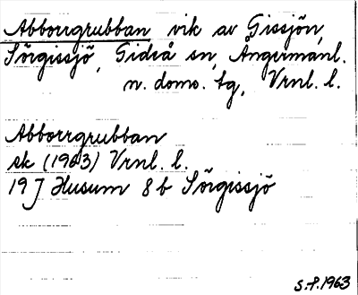Bild på arkivkortet för arkivposten Abborrgrubban