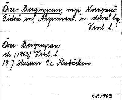 Bild på arkivkortet för arkivposten Över-Bergmyran