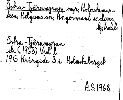 Bild på arkivkortet för arkivposten Östra-Tjärnmyran