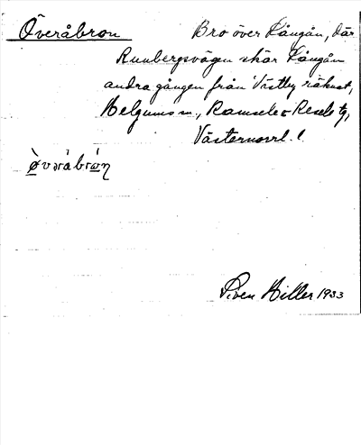Bild på arkivkortet för arkivposten Överåbron