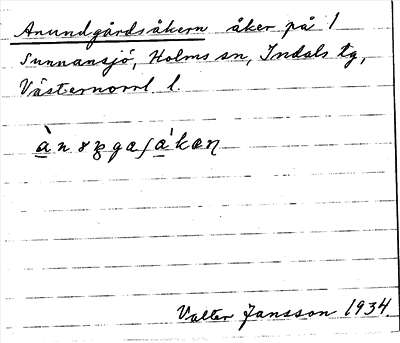 Bild på arkivkortet för arkivposten Anundgårdsåkern