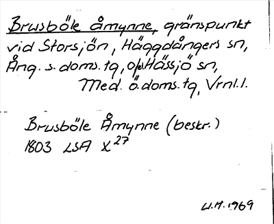 Bild på arkivkortet för arkivposten Brusböle åmynne