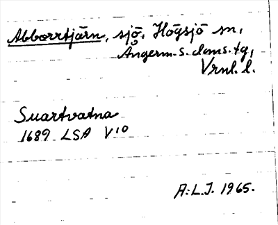 Bild på arkivkortet för arkivposten Abborrtjärn