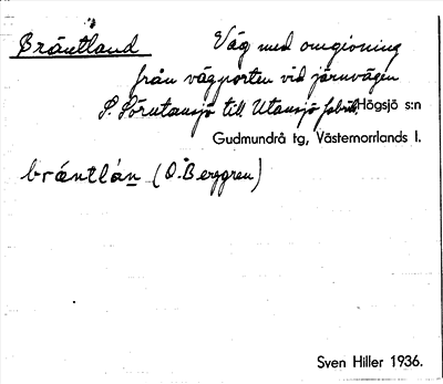 Bild på arkivkortet för arkivposten Bräntland