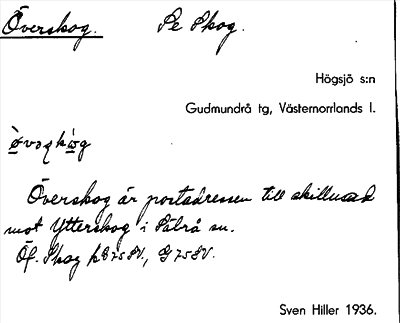 Bild på arkivkortet för arkivposten Överskog, se Skog