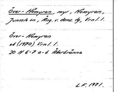 Bild på arkivkortet för arkivposten Över-Hömyran