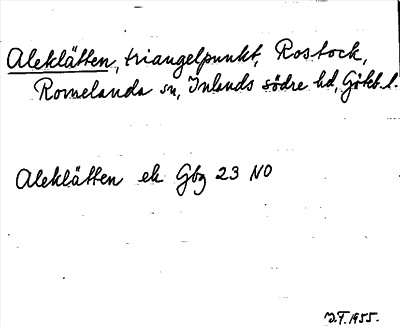 Bild på arkivkortet för arkivposten Aleklätten