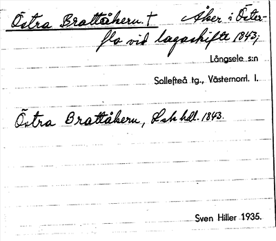 Bild på arkivkortet för arkivposten Östra Brattåkern