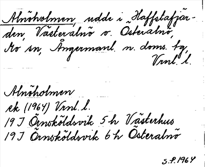 Bild på arkivkortet för arkivposten Alnöholmen