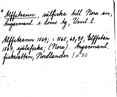 Bild på arkivkortet för arkivposten *Alffsteenn