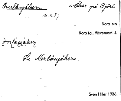 Bild på arkivkortet för arkivposten Överlångåkern