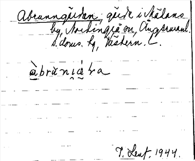 Bild på arkivkortet för arkivposten Abrunngärdan