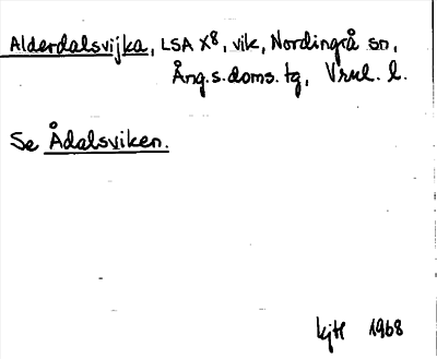 Bild på arkivkortet för arkivposten Alderdalsvijka, se Ådalsviken