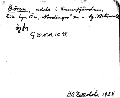 Bild på arkivkortet för arkivposten Öören
