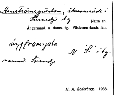 Bild på arkivkortet för arkivposten Arnströmsgärdan