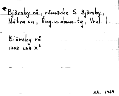 Bild på arkivkortet för arkivposten *Björsby rå