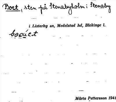 Bild på arkivkortet för arkivposten Boet