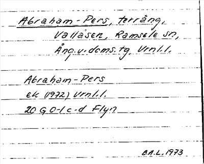 Bild på arkivkortet för arkivposten Abraham-Pers