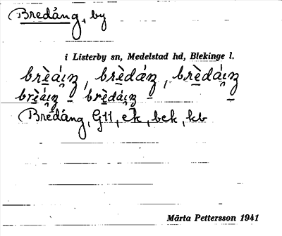Bild på arkivkortet för arkivposten Bredäng