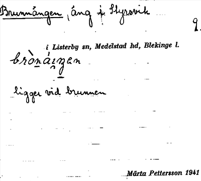 Bild på arkivkortet för arkivposten Brunnängen