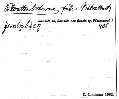 Bild på arkivkortet för arkivposten Östvattenbodarna