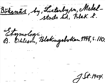 Bild på arkivkortet för arkivposten Bökenäs