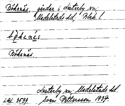 Bild på arkivkortet för arkivposten Bökenäs