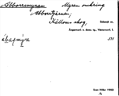 Bild på arkivkortet för arkivposten Abborrsmyran