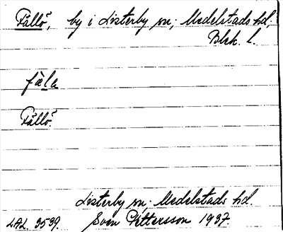 Bild på arkivkortet för arkivposten Fällö