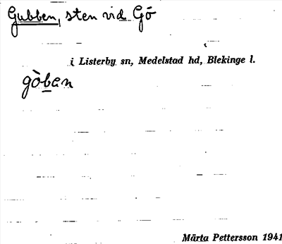 Bild på arkivkortet för arkivposten Gubben