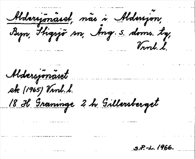 Bild på arkivkortet för arkivposten Aldersjönäset
