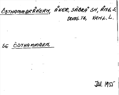 Bild på arkivkortet för arkivposten Östhammaråkern, se Östhammarn