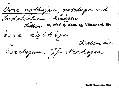 Bild på arkivkortet för arkivposten Övre notkojan