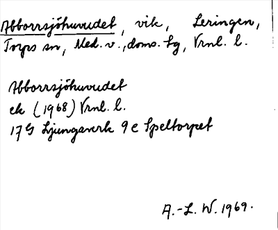 Bild på arkivkortet för arkivposten Abborrsjöhuvudet