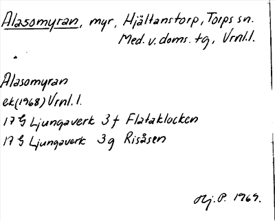 Bild på arkivkortet för arkivposten Alasomyran