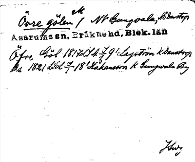 Bild på arkivkortet för arkivposten Övre gölen