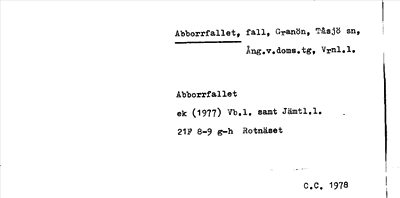 Bild på arkivkortet för arkivposten Abborrfallet