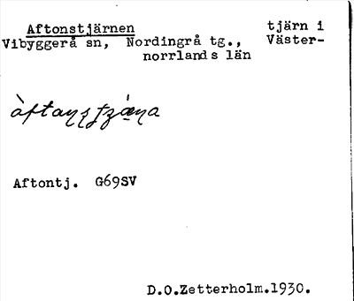 Bild på arkivkortet för arkivposten Aftonstjärnen