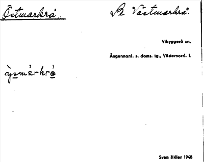 Bild på arkivkortet för arkivposten Östmarkrå, se Västmarkrå