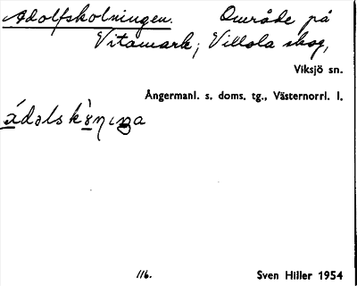 Bild på arkivkortet för arkivposten Adolfskolningen