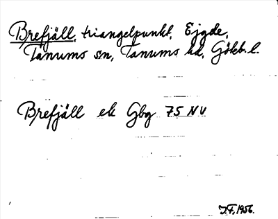 Bild på arkivkortet för arkivposten Brefjäll
