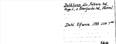 Bild på arkivkortet för arkivposten Dalälven