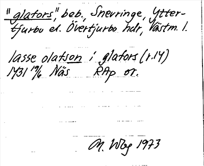 Bild på arkivkortet för arkivposten »glafors»