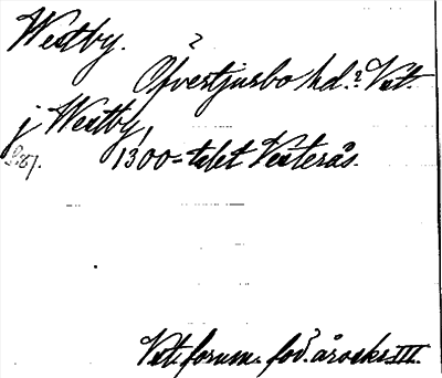 Bild på arkivkortet för arkivposten Westby