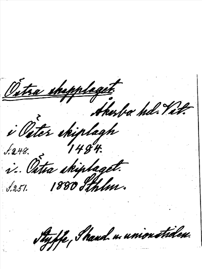 Bild på arkivkortet för arkivposten Östra skepplaget