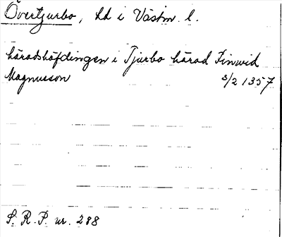 Bild på arkivkortet för arkivposten Övertjurbo