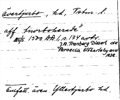 Bild på arkivkortet för arkivposten Övertjurbo