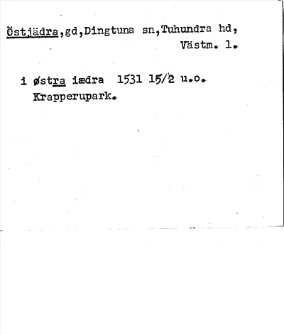 Bild på arkivkortet för arkivposten Östjädra