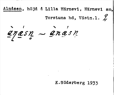 Bild på arkivkortet för arkivposten Alnåsen
