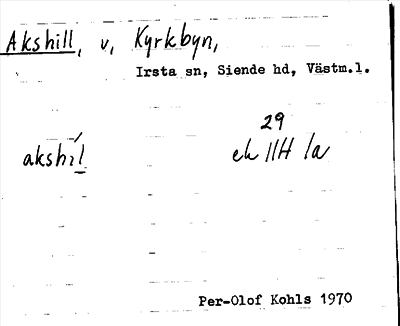 Bild på arkivkortet för arkivposten Akshill